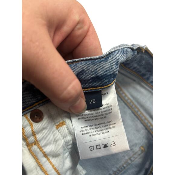 Citizens Of Humanity Emery Crop Denim Jeans Size 26 Button Fly Medium Wash - Picture 4 of 7